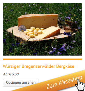 Würziger Bergkäse im Shop